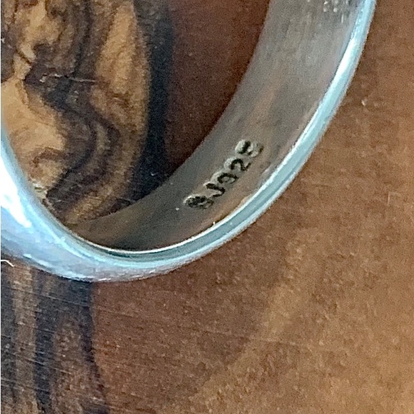 Ammonite and Sterling Silver Ring - Picture 8 of 9